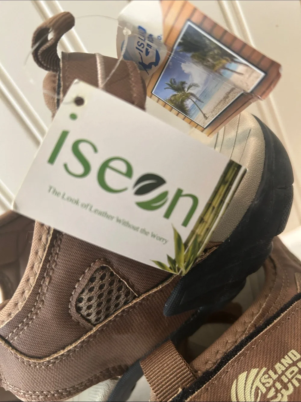 Island Surf Outdoor Water Resistant Iseon Fabric Sport Sandals men’s size 12